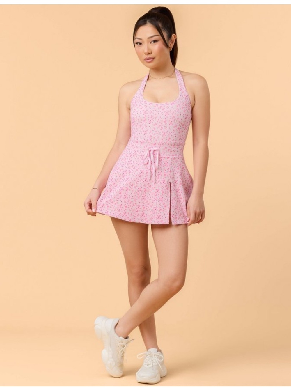 Blogilates Game Set Match Dress Tennis Golf Pink One-Piece Athletic Wear S NWT